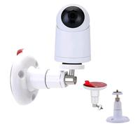 WANGCL Paquete de 2 soportes adhesivos de pared ajustables de 360 grados sin tornillos para tu cámara de vigilancia de anillo sin taladrar