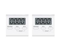 WANGCL Paquete de 2 temporizadores de cocina digitales grandes, magnéticos, con alarma fuerte para profesores de cocina
