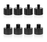 WANGCL Paquete de 8 adaptadores de micrófono 3/8 macho a 1/4 hembra y 1/4 macho a 3/8 hembra adaptador de tornillo de cámara para trípode de cámara, soporte de micrófono, soporte de micrófono