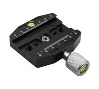 WANGCL Pinza de placa de liberación rápida de 70 mm para cabezal universal de trípode de metal Arca Swiss con nivel de burbuja