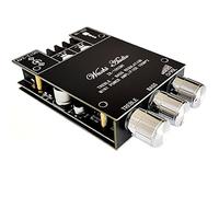 WANGCL Placa amplificadora Bluetooth estéreo HiFi 2.0 TPA3116D2 2x100W, módulo amplificador de audio, control de graves y agudos, circuito amplificador de potencia digital, diente azul, 5.0 AMP de