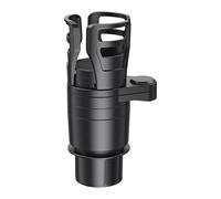 WANGCL Portavasos y expansor 2 en 1 para coche giratorio de 360 grados, soporte organizador de tazas ajustable y extensible para coche