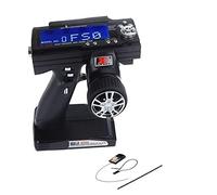WANGCL RC FS GT3B Radio Transmisor Receptor 2.4Ghz LCD Transmisor con FS-GR3E Receptor de 3 Canales para RC Car Boat
