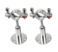 WANGCL Soporte de Tubo de Montaje en Techo de Acero Inoxidable 304, Clip de Soporte de Tubo Ajustable para Tubo de 38-40 mm (2 Piezas)