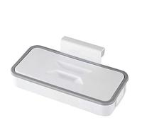 WANGCL Soporte para bolsas de basura portátil de color blanco con tapa, para colgar bolsas de basura de cocina, estante de almacenamiento, no requiere perforación