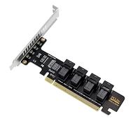 WANGCL Tarjeta adaptadora PCIE 4.0 a U.2 de alta velocidad PCIE X16 a 4 puertos U.2 NVME Converter SFF8643 SFF8639 PCIE Tarjeta de expansión dividida