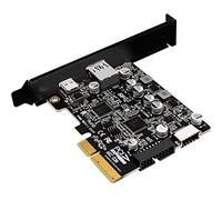 WANGCL Tarjeta PCI USB C PCIE 3.2 Con Puerto USB 3.2 + Tipo C + Frontal E + 19/20PIN Para Adaptador de Montaje en Panel Frontal