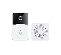 WANGCL Timbre de video inalámbrico con cámara visual inteligente de seguridad con detección de movimiento, visión nocturna, audio de 2 vías, monitoreo en tiempo real