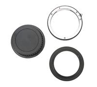 Wangcmcol Anillo Adaptador inverso Macro de 58mm, Anillo de protección de Montura de Lente Trasera y Cubierta para cámara de Lente de Rosca de Filtro de Montura EF de 58mm