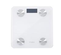 Wangcmcol Balanza de peso Bluetooth inteligente, grasa corporal, IMC, medidas de composición corporal, balanza digital LED (blanco)