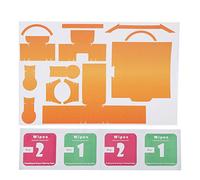Wangcmcol Calcomanías protectoras de PVC a prueba de arañazos para cámara de mano Osmo 2, Orange, Informal