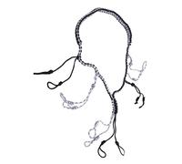 Wangcmcol Cordón portátil trenzado de paracord y nailon con presillas para reclamo de patos, para uso en exteriores. (Negra)