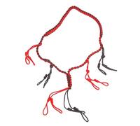 Wangcmcol Cordón portátil trenzado de paracord y nailon con presillas para reclamo de patos, para uso en exteriores. (Roja)