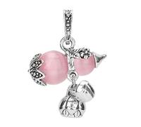 Wangcmcol Cuentas de aleación de ópalo, para hacer joyas, estilo vintage, forma de cucurbitácea, no se decolora, varios colores, manualidades de decoración (rosado)