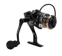 Wangcmcol For Fishing Reels, All Metal Spinning Wheel, Large Capacity Lightweight Wire Cup, Foldable Interchangeable Rocker Arm, Brass Spindle Gear Rod, Ideal for Sea, Lure, Rock, (HE1000)