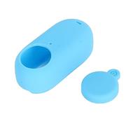 Wangcmcol Funda de silicona para cámara de acción, antivibración, ligera, suave, funda de silicona con cubierta de lente para cámara Insta360 GO3 (azul)
