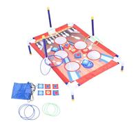 Wangcmcol Juego de lanzamiento de bolsas de frijoles portátil, juego de Cornhole para niños, ideal para interacciones entre padres e hijos al aire libre (Nº 7888-1)