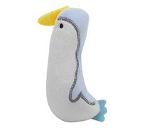 Wangcmcol Juguetes para gatos con hierba gatera para aliviar el aburrimiento, superficie de peluche corto, relleno de hierba gata, no tóxico, variedad de formas, relleno de pingüino azul