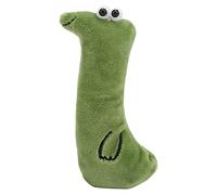 Wangcmcol Juguetes para gatos con hierba gatera para aliviar el aburrimiento, superficie de peluche corto, relleno de hierba gata, no tóxico, variedad de formas, relleno (insecto verde)
