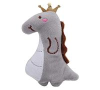 Wangcmcol Juguetes para gatos con hierba gatera para aliviar el aburrimiento, superficie de peluche corto, relleno de hierba gata, no tóxico, variedad de formas, relleno de dinosaurio gris