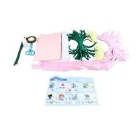 Wangcmcol Kit de ramo de bricolaje con tallos de chenilla para arreglos florales, centros de mesa de boda, decoración del hogar, con 200 piezas de tallos, hojas y accesorios