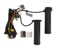 Wangcmcol Manillar con calefacción para Motocicleta de 12 V, Goma, 6 Niveles de Temperatura, función de Memoria, Control Acc, empuñadura con calefacción eléctrica con Cable de 1,5 m para