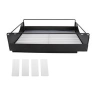 Wangcmcol Organizador de gabinete extraíble de Acero al Carbono, estantes de despensa deslizantes Suaves y silenciosos para Armario de baño (l)