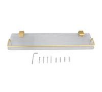 Wangcmcol Organizador de Pared baño, Estante de Aluminio acrílico con Montaje Estable, estantes flotantes Anchos para Toallas y artículos de tocador, diseño Moderno y (50 centímetros)