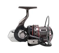 Wangcmcol para carrete de pesca, mango de metal totalmente mecanizado CNC, doble rodamiento, resistente a la corrosión, soporte de pie de aleación de aluminio, brazo