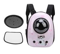 Wangcmcol Pet Space Capsule Mochila para Gatos y Perros, Carcasa de ABS y PC con Tela Oxford, cúpula Transparente, ventilación Transpirable, Cerradura a Prueba de Escape, Bolsillo
