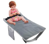 Wangcmcol Reposapiés para avión para niños pequeños, ajuste universal, longitud ajustable, viaje cómodo, portátil y ligero para niños (Gris)