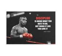 WANGCYJS Póster de boxeo de Mike Tyson, 10 lienzos, decoración de pared, pinturas para sala de estar, dormitorio, decoración sin marco: 30 x 45 cm