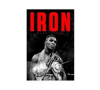 WANGCYJS Póster de boxeo de Mike Tyson 4 lienzos para decoración de pared, pinturas para sala de estar, dormitorio, decoración sin marco: 50 x 75 cm
