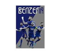 WANGCYJS Póster de fútbol Karim Benzema 5 lienzos para decoración de pared, pinturas para sala de estar, dormitorio, decoración sin marco: 30 x 45 cm