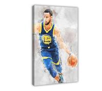 WANGCYJS Póster de Stephen Curry Baloncesto 5 lienzos para decoración de pared, pinturas para sala de estar, dormitorio, marco de decoración de 40 x 60 cm