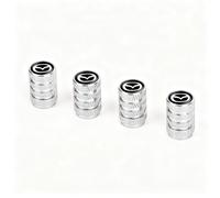 WANGDAFA 4 Piezas Tapones Antipolvo de Aleación de Aluminio para Mazda CX-60 (KH) 2022-2025, Antipolvo Rueda Válvula Auto Accesorio,Silver