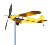 Wangduodu avión, jardín, Techo, Viento, Veleta giratoria para Techo, Avión Flotante, Decoración aviación, Molino Viento Metal para jardín, Regalos para los Amant