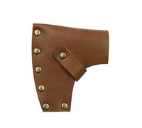 Wangduodu Hacha | Funda Cabeza Hacha Cuero rústico | Cabeza Hacha portátil con broches Metal para Accesorios Caza Camping