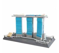 WANGE Conjunto de Bloques de Arquitectura. Marina Bay Sands Hotel en Singapur.