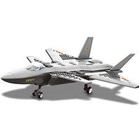 WANGE Maqueta de J-20. Modelo de avión Interceptor multipropósito para armar con Bloques. Aeromodelismo 1:50.