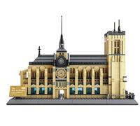WANGE Modelo de Arquitectura para Armar con Bloques de Construcción. Catedral de París, Notre Dame.