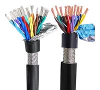 WANGFK Cable blindado de par trenzado de 5m, núcleo de cobre puro de PVC, señal de comunicación, cable de control suave, 20AWG, 22AWG, 24AWG, 6-24 núcleos(16cores 24AWG 0.2MM,5 meters)