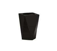 WANGHAI-666 Botes de Basura Cubo de Basura for baño, cesto metálico con Cubo Interior extraíble, Minimalista for Oficina(Negro)