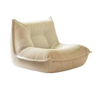 WANGHAI-666 Sillas de sofá Sofá Perezoso, sofá pequeño Individual for Apartamentos pequeños, sillón Informal for Dormitorio(Blanco)