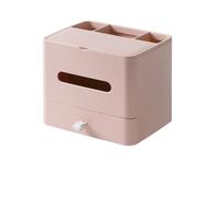 WANGHAI-666 Soporte para Caja de pañuelos Caja de pañuelos con Plataforma y cajón Almacenamiento for el hogar, la habitación del Hotel, Caja Escritorio(Pink)