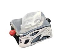 WANGHAI-666 Soporte para Caja de pañuelos Servilletero Decorativo Cuadrado de cerámica con Forma Bola for mesita Noche, encimera y Mesa Centro(Silver)