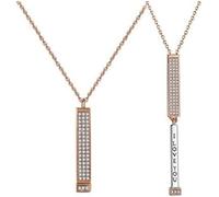 WANGHAIPING Colgante "I Love You", collar de oro de 18 quilates con mensaje oculto inspirador con corazón, muestra que te amo secreto, joyería para mujer