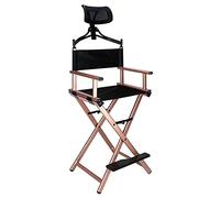 wanghaiyanBD Silla de Maquillaje Sillas de Camping Plegables para Adultos Sillas de Director portátiles de Aluminio Soporta hasta 330 Libras Silla de Artista Profesional