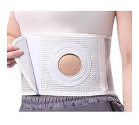WANGJIANPENGPL Cinturón de Ostomía Unisex, Fajas para Colostomia Hernia Umbilical, Ostomía Abdominal Brace Cinturón, para Bolsa de Colostomía e Ileostomía - Cuidados Posoperatorios(S)