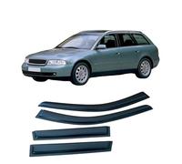 WangjunF 4 Unidades Deflectores de Aire para Audi A4 B5 8D Avant 1996-2001, Deflectores de Viento, Cortavientos Ventana Coche, Integrados,Negro